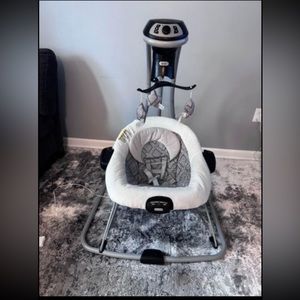 Graco swing that will convert into a bouncer chair. Used-like new.